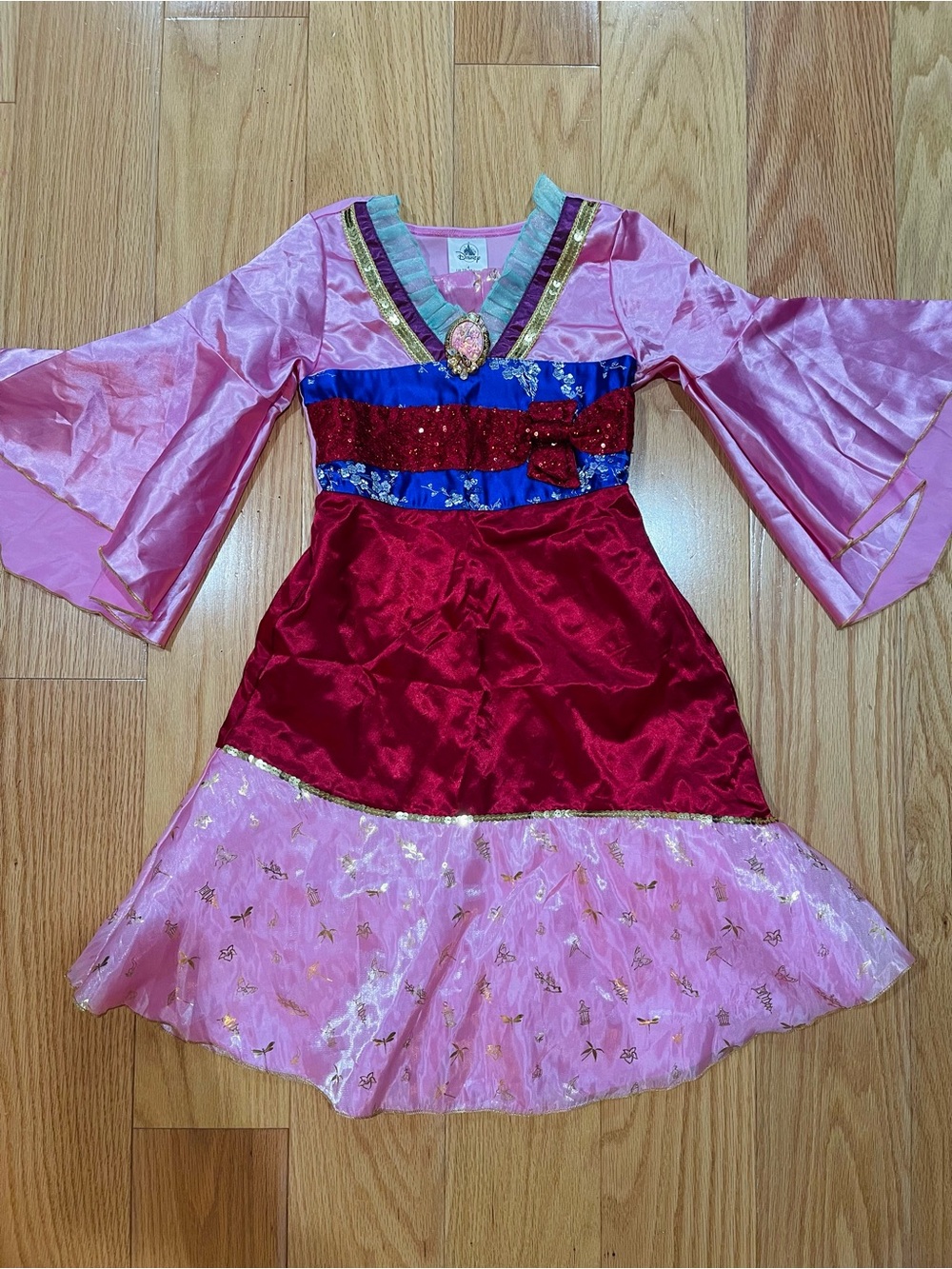Disney Mulan Princess Dress Costume - Pink & Red